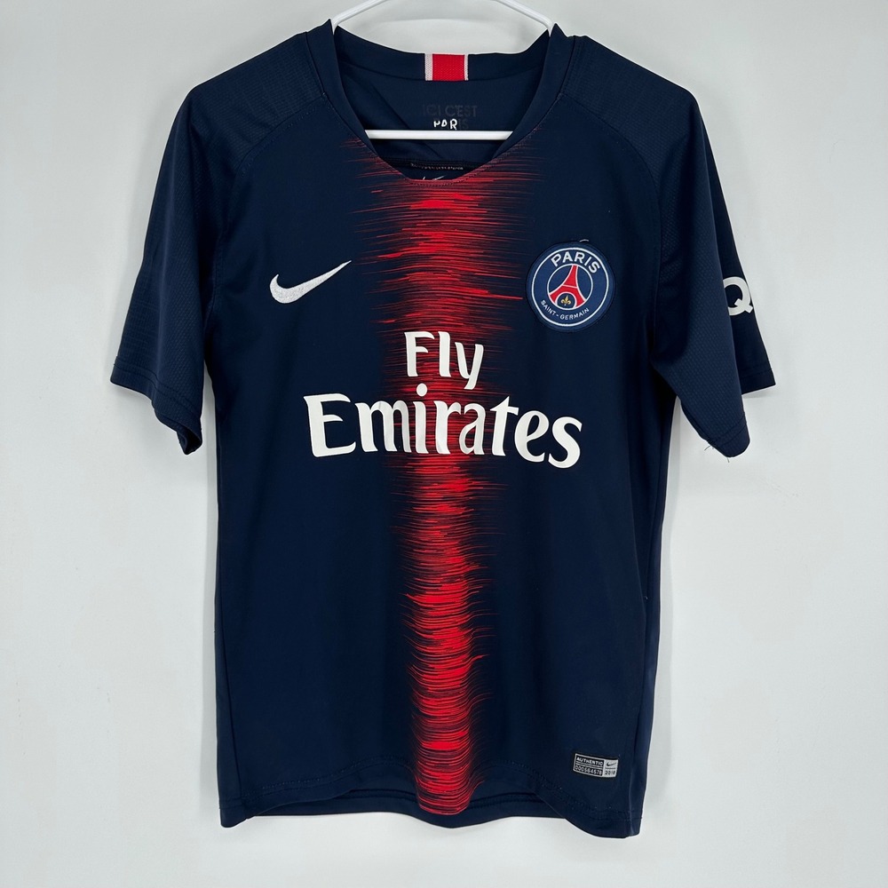 Nike Paris Saint-Germain PSG 2018 Home Jersey Navy Blue AJ 10 Mens Small